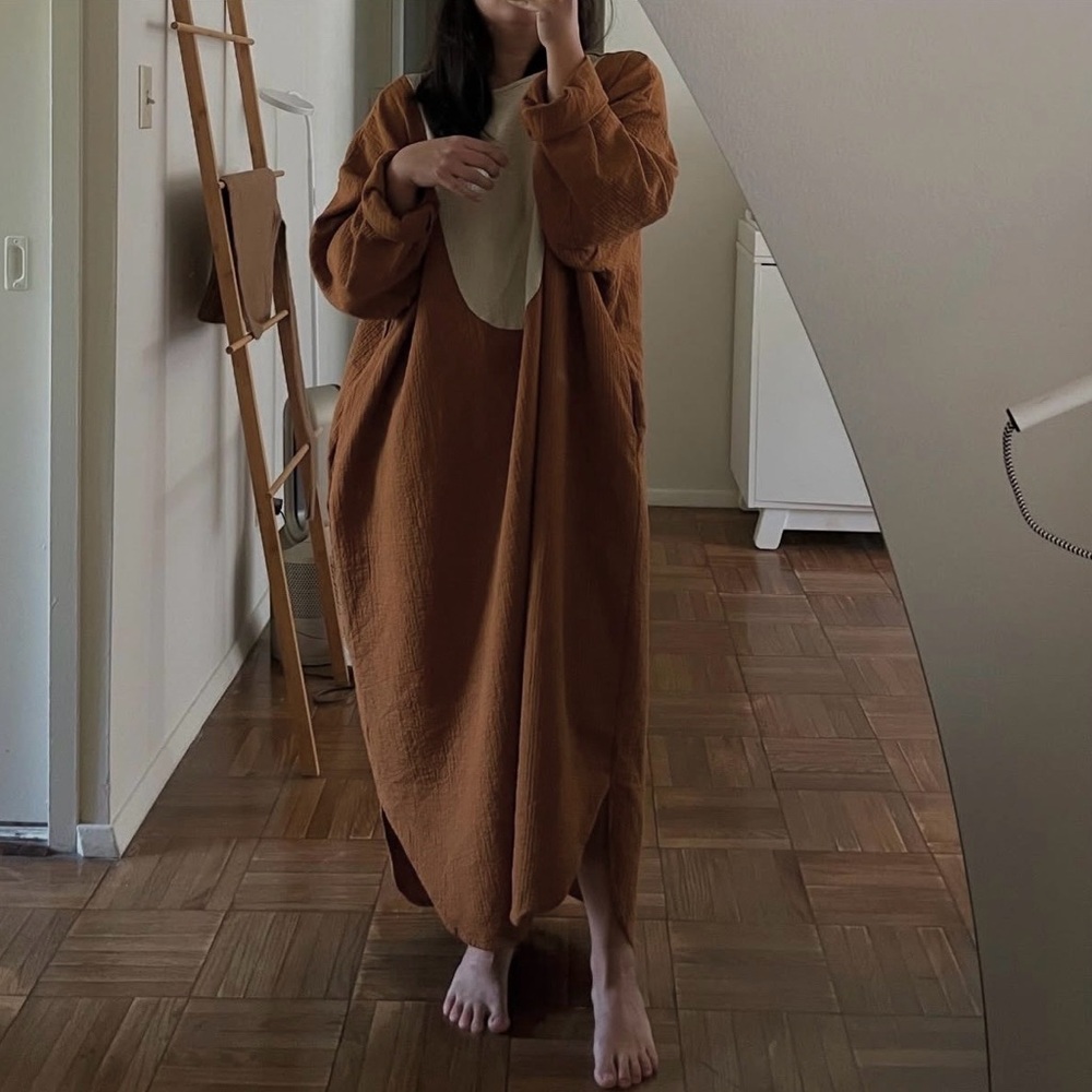 April Meets October – November Maxi Dress (Caramel) – One Size